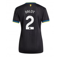 Manchester United Diogo Dalot #2 Koszulka Trzecia damskie 2025-26 Krótki Rękaw